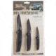 Humvee 3 Knife Combo, Black HMV-KC-3T