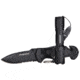 Campco Rescue Combo Folding Knife, 3.25 in Blade, Stainless Steel, Black, HMVKCER1