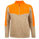 Huntworth Bizmark Mid Weight Hunting 1/2 Zip Uplands Pullover - Mens, Khaki/Blaze, Medium, E-917-31KH/BZ-M