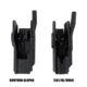 Hush Holsters SureFire X300 Nylon Mid Ride OWB Belt Holster, Right Hand, Black, X300-RH-RF-MR-00