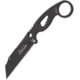 Hydra Knives Buzzard Black Vulture Version EDC Knife, 3.15in, 1.4116 SS, Black Powder Coated Seax Point Blade, Black Stainless Steel Handle, Black Kydex Neck Sheath, HK-01-BLACK-SBL