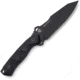 Hydra Knives Hecate II Black Fixed Blade Knife, 9.88in Overall, 5in Black Powder Niolox Tool Steel Reverse Tanto Blade, Black Sculpted G10 Handle, Black Kydex Belt Sheath, HK-15-BL
