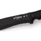 Hydra Knives Stygian Fixed Blade Knife, 12.25in Overall, 7in Black Powder Bohler N690 SS Blade, Black Sculpted G10 Handle, Black Kydex Belt Sheath, HK-04