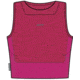 Icebreaker 125 ZoneKnit Cropped Bra-Tank Topo Lines - Women's, Electron Pink/Tempo/Aop, Large, IB0A56QO992L