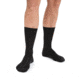 Icebreaker Lifestyle Light Crew Socks - Mens, Black, Medium, IBIBN327001M