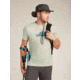 Icebreaker Merino 150 Tech Lite SS T-Shirt Cosy Camper - Mens, Ashen, 2XL, IB0A576E01TXXL