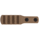 IMI Defense 4 Notch M-LOK Rail Extended Section For Light/Laser Application, Polymer, FDE, 14543
