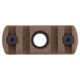 IMI Defense 4 Notch M-LOK Rail Section With Integrated QD Port, Polymer, FDE, 14443