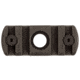 IMI Defense 4 Notch M-LOK Rail Section With Integrated QD Port, Polymer, OD Green, 14441