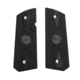 IMI Defense Overmolded 1911 Officer Size Grip Set, Black, IMI-ZHG02BLACK