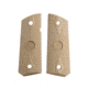 IMI Defense Overmolded 1911 Officer Size Grip Set, FDE, IMI-ZHG02FDE