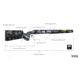 iota Outdoors Kremlin Rifle Stock for Remington 700 Short Actions with Remington Facotry Sporter/Remington Standard Sendero Barrel Cortour, Midnight Grey, 97-121110-11-1311121-1