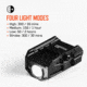 iPROTEC Mycro Rail Mount Gun Light, 300 Lumen, IPR-LGT-1001