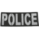 IR.Tools Police Garrison Large Patches, Grey/Black, 8X3in, P-0066-06-001-PK