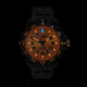 ISOBrite T100 Valor  Series Orange Watch With Polyurethane Band, Black/Orange, Small ISO312