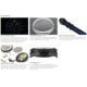 Isobrite Thin Blue Line T100 Tritium Watch, Black/Gray, 47mm, ISO3005