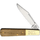 Ixl Barlow Oak Folding Knife, 2.25 satin finish stainless clip blade, Oak handle, GW1500SO1