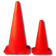 Jackson Safety W Cone ? 18in. With 4in. Upper Reflexite, Orange, 18in. 16407