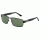 Jaguar 37334 Sunglasses, Male, Gunmetal/Polarized Green Lenses, 62-15-135 37334-610