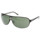 Jaguar 37538 Black-Gunmetal Frame,Green Polarized Lenses Mens Sunglasses 37538-721