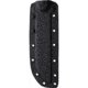 Jason Perry Blade Works 7.25in Hunter Fixed Blade Knife, 12.5in Overall, 7.25in Black Powder Coated 1095HC Steel Blade, Black Sculpted G10 Handle, Kydex Sheath, 562B