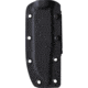 Jason Perry Blade Works Black Hunter Fixed Blade Knife, 10in Overall, 5in Black Powder Coated 1095HC Bowie Blade, Black Canvas Micarta Handle, Kydex Sheath, 504-MICARTA-BLK