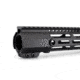 JE Machine Tech AR-15 M-Lok Versatile Free Float Handguard, 15in, Barrel Nut Included, Black, PS-223MLK15IBLK
