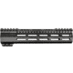 JE Machine Tech AR-15 Ultralightweight Minimalist Partial Top Rail, 10 in, No Anti Rotation Tabs, Black, PS-223MLK10KBLK-H-NAR