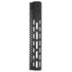 JE Machine Tech Free Float M-LOK Handguard, Barrel Nut, 11 inch, Black, PS-HGMLK11