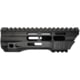 JE Machine Tech M-Lok Free Float Slant Cut Quad Rail Handguard, 7in, No Anti-Rotation Tabs, Black, PS-223MLK7GBLK-NAR