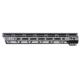 JL Billet Angle Cut AR-10 M-Lok Handguard, High Profile, .308, 15 inch, Black, JLB-MLA-308-15H-A