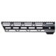 JL Billet Angle Cut AR-10 M-Lok Handguard, Low Profile, .308, 10.6 inch, Black, JLB-MLA-308-10L-A