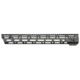 JL Billet Angled AR-15 M-Lok Free-Float Handguard, 15 inch, Black, JLB-MLA-15-A