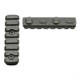 JL Billet M-Lok Attachment Rail Section, 7 Slot, 3 inch, Black, JLB-MLOK-7S