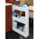 JOBAR Slide Out Storage Tower, White JB6032