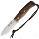 Joker Knives Ember Bushcraft Survival Knife, 4 satin finish 14C28N Sandvik stainless Scandi gr, Walnut handle, CN122