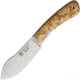 Joker Knives Nessmuk S Fixed Blade Curly Bi Knife, 4.5 satin finish 14C28N Sandvik stainless blade, Curly Birch handle, CL132
