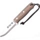 Joker Knives Nordic Fixed Blade Knife, 4 satin finish 14C28N Sandvik stainless blade, Tan micarta handle, CM115