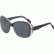 JOOP! 87210 Single Vision Prescription Sunglasses, Black Crystal Frame, 87210-8738SV