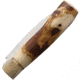 Jose da Cruz Cutelaria Large Olive Folding Knife, 4.25in Closed, 3.25in Satin Stainless Blade, Rustic Olive Wood Handle, RST.85.003.B