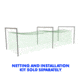 Jugs Sports Batting Cage Frame No. 4 - 39x18 x 14ft high - for No. 119, 191, 381 Netting FRM405