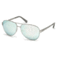 Just Cavalli JC572S Sunglasses - Shiny Palladium Frame Color, Smoke Mirror Lens Color