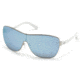 Just Cavalli JC576S Sunglasses - Shiny Palladium Frame Color, Smoke Mirror Lens Color