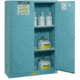 Justrite Corrosives/Acids Safety Cabinet, 45 Gallon, 1 Bi-Fold Self-Close Door, Blue, 8945822