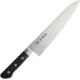 Kanetsune Gyutou 210mm Kitchen Knives, Kitchen Series, 13in Overall, 8.5in Satin Aus-10A SS Blade, Black Wood Handle, SS Bolster, Full Tang, Black, KC-172