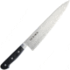 Kanetsune Gyutou 240mm Kitchen Knives, Kitchen Series, 14.75in Overall, 9.5in Satin Aus-10A SS Blade, Black Wood Handle, SS Bolster, Full Tang, Black, KC-121