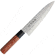 Kanetsune Gyutou Knife 180mm Kitchen Knives, 12in Overall, 7in Hammered Finish Dsr-1K6 Hc SS Blade, Wood Handle, Plastic Guard, KC-951