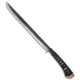 Kanetsune Kanetsune Hana Fixed Blade Sword Knife 18" Two-Tone KB-120, Black/Wood, White Steel, adult, BHQ-29575