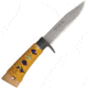 Kanetsune Kin-Nishiki Fixed Blade Knife, 4.875in, Clip Point, Tsukamaki Oak Handle KB259