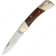 Kanetsune Konroku Folding Knife,3.25in,Damascus Steel,Brown,Micarta Handle KB508